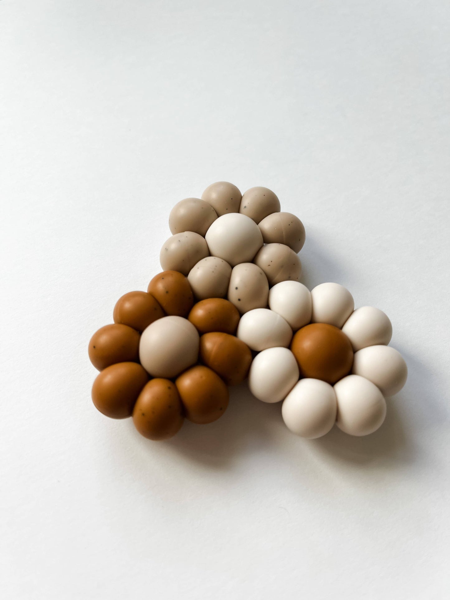 Silicone Daisy Teether - Speckled Rust - Shop Wild Ivy