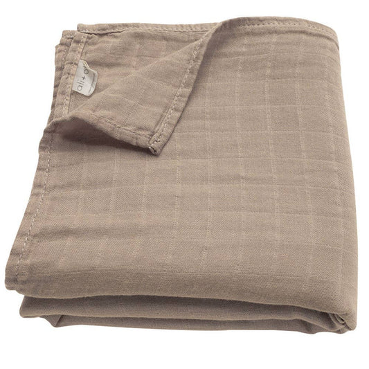 Bamboo Muslin Swaddle Blanket (Taupe)