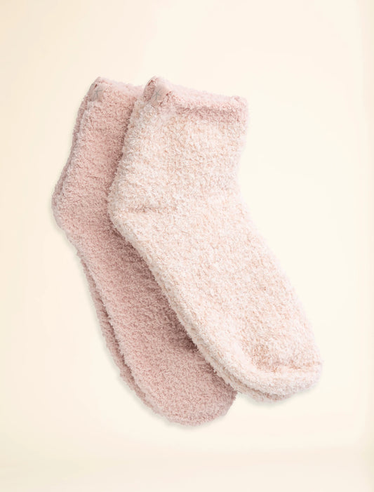 Barefoot Dreams - CozyChic - 2pr Sock Set - Dusty Rose