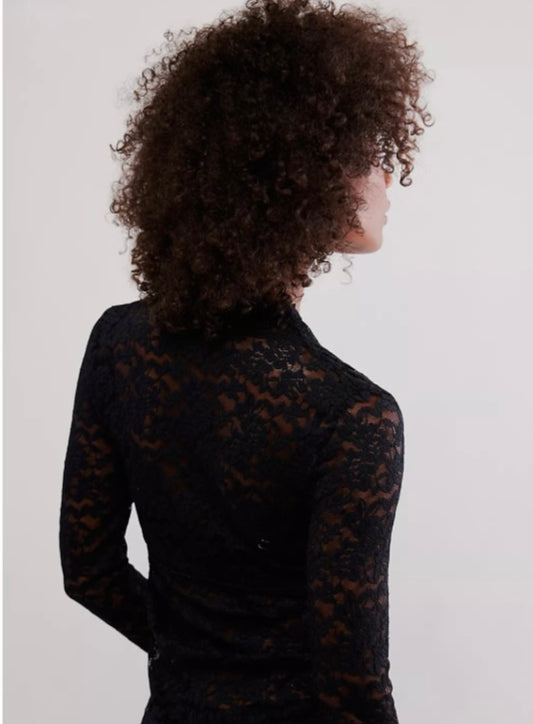 All Day Lace Long Sleeve - Black