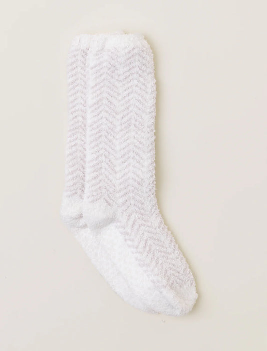 Barefoot Dreams - Herringbone Sock - Cream