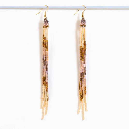 Beaded Fringe Duster Earrings - Shop Wild Ivy