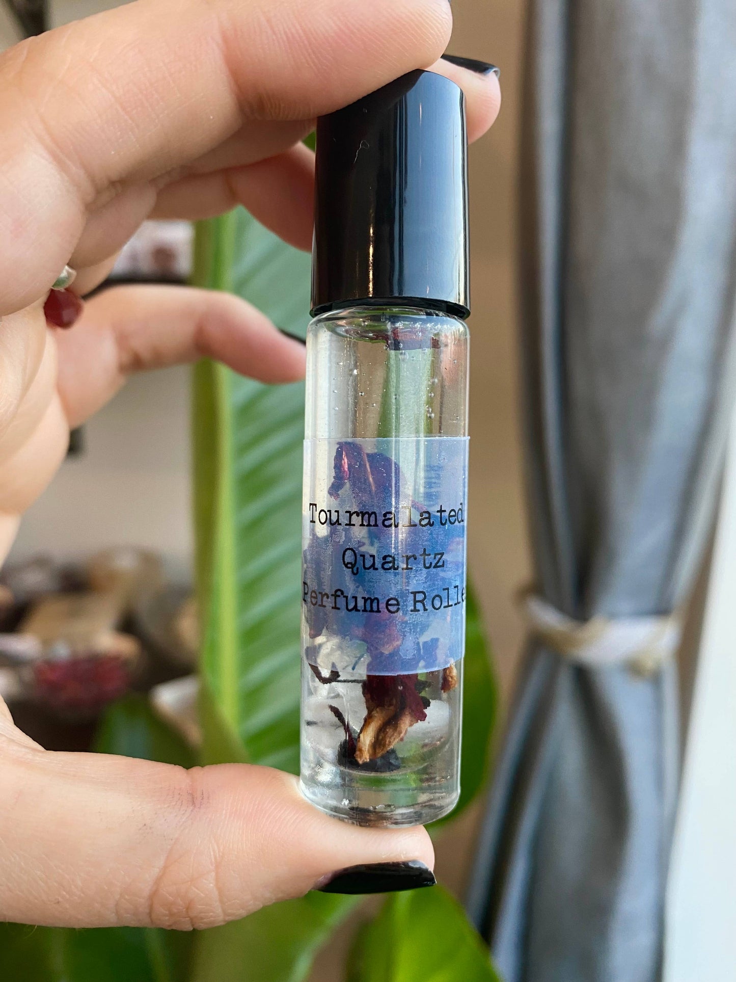 Tourmalated Quartz Crystal Perfume Roller